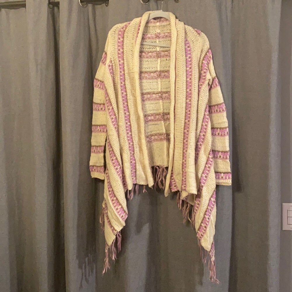 Billabong Fringe Cardigan Sweater